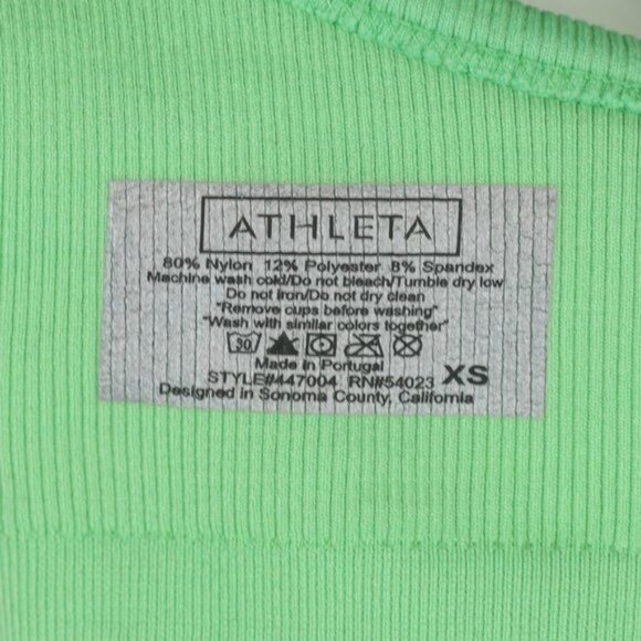 Athleta Women's XS Green Double Layer Strappy Racerback Activewear Tank Top - Picture 7 of 7